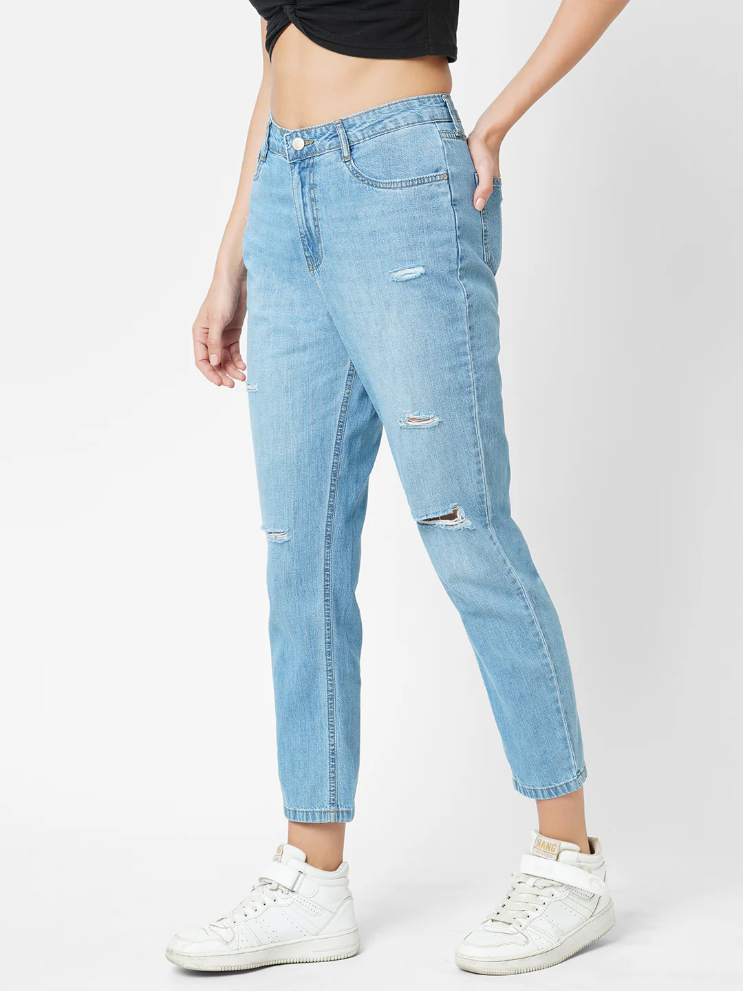 Women High-Rise Slim Straight Fit Jeans - Image 6