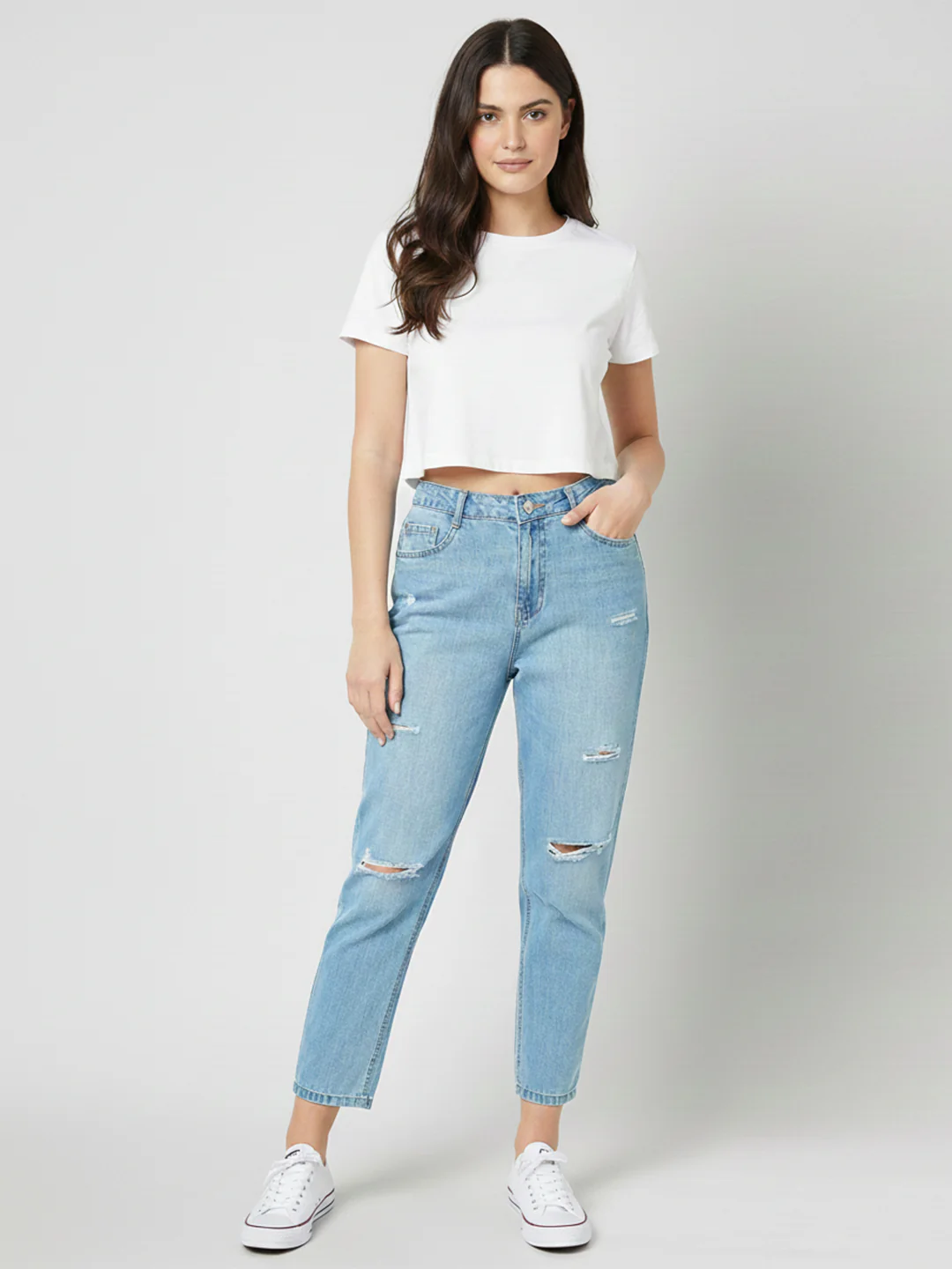 Women High-Rise Slim Straight Fit Jeans - Image 5