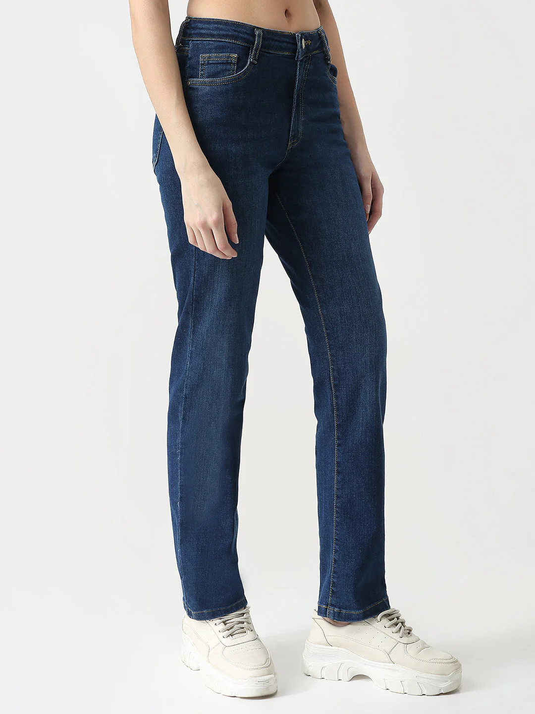 Women High-Rise Straight Fit Jeans - Image 5