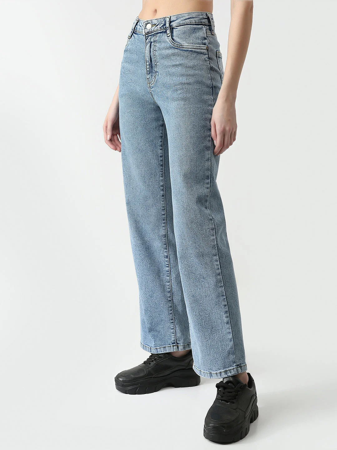 Women High-Rise Straight Fit Jeans - Image 5