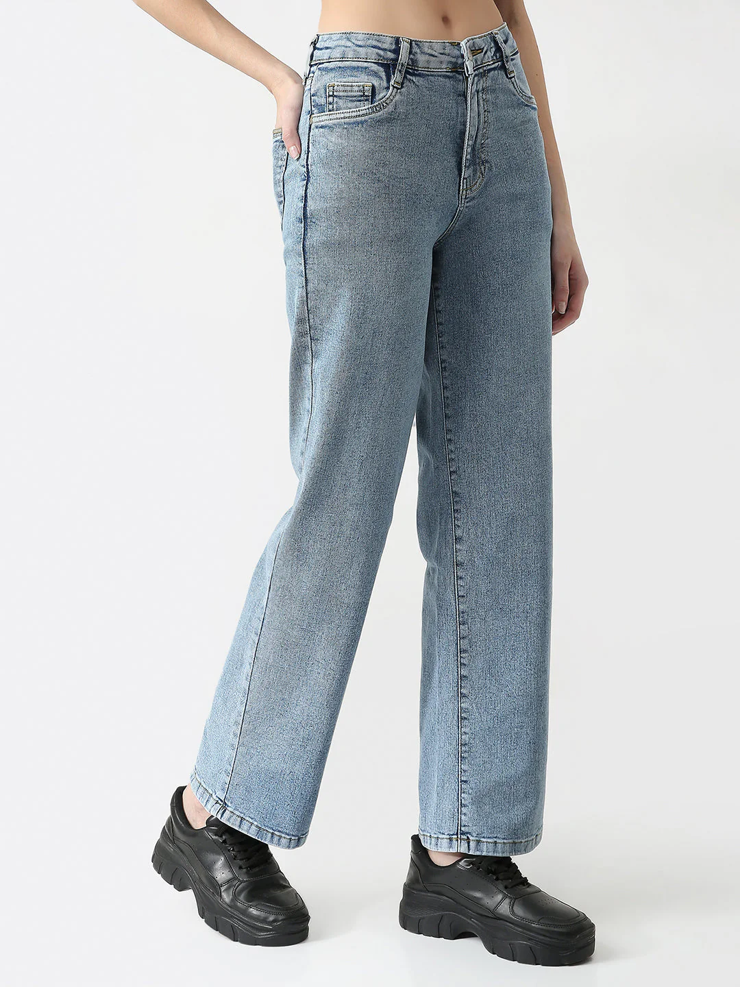 Women High-Rise Straight Fit Jeans - Image 6