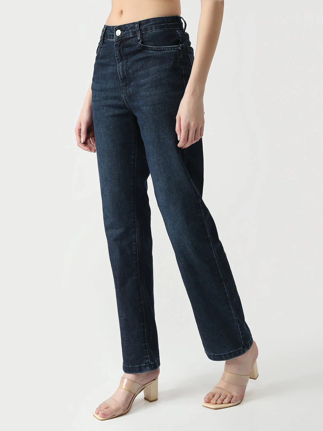 Women High-Rise Straight Fit Jeans - Image 5