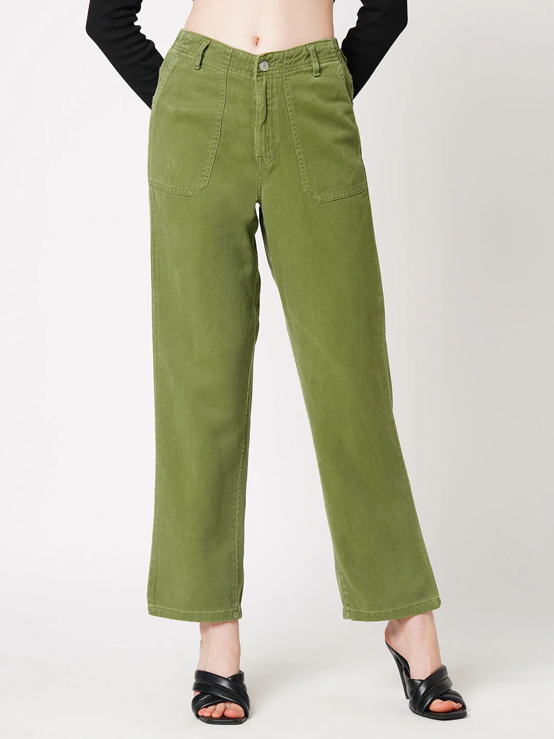 Women High-Rise Straight Fit Jeans - Image 2
