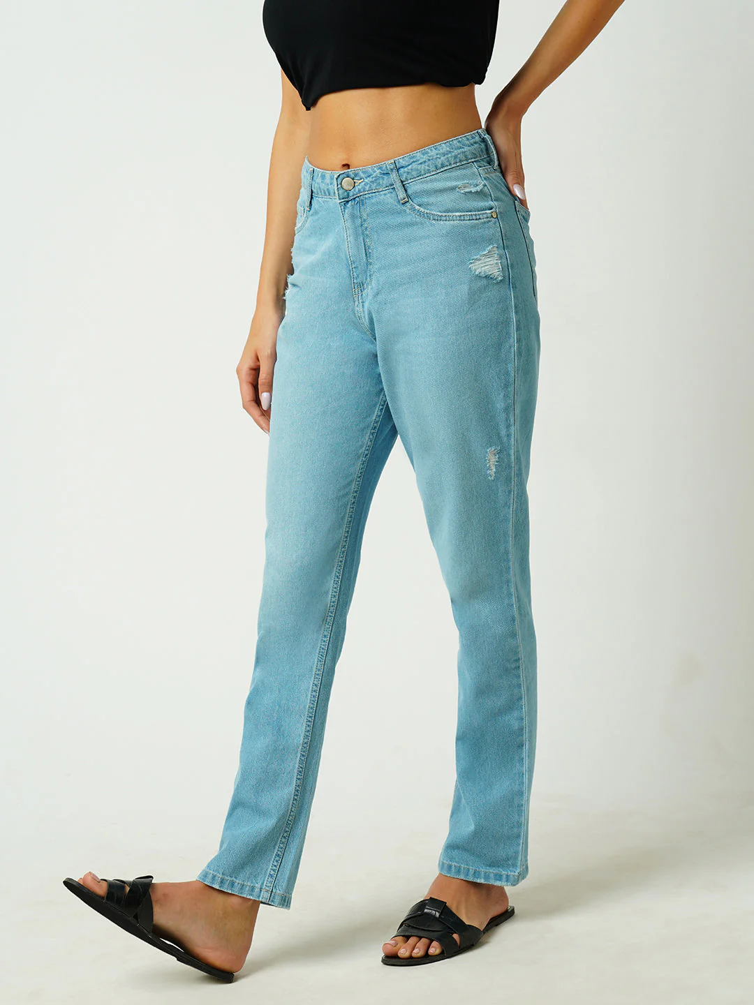 Women High-Rise Straight Fit Jeans - Image 5