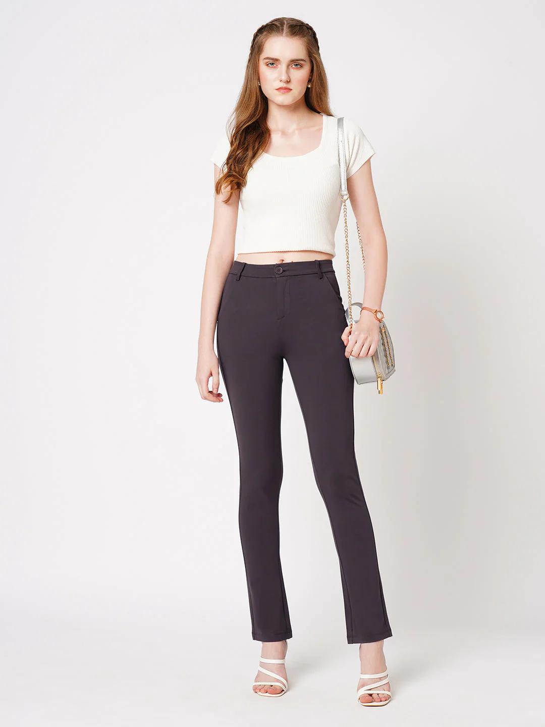 Women High-Rise Straight Treggings - Image 4