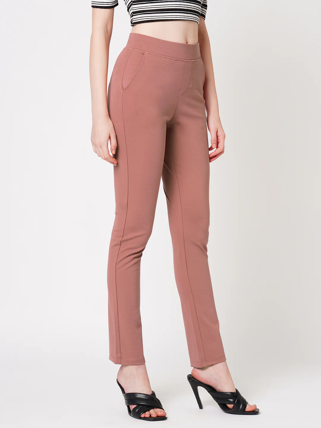 Women High-Rise Straight Treggings - Image 4