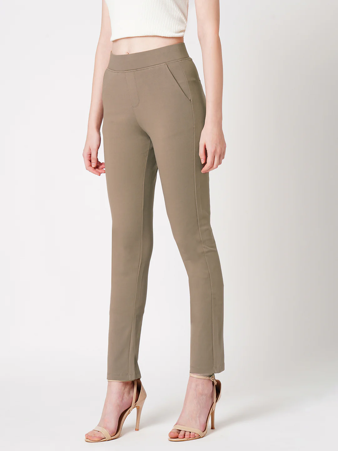 Women High-Rise Straight Treggings - Image 6