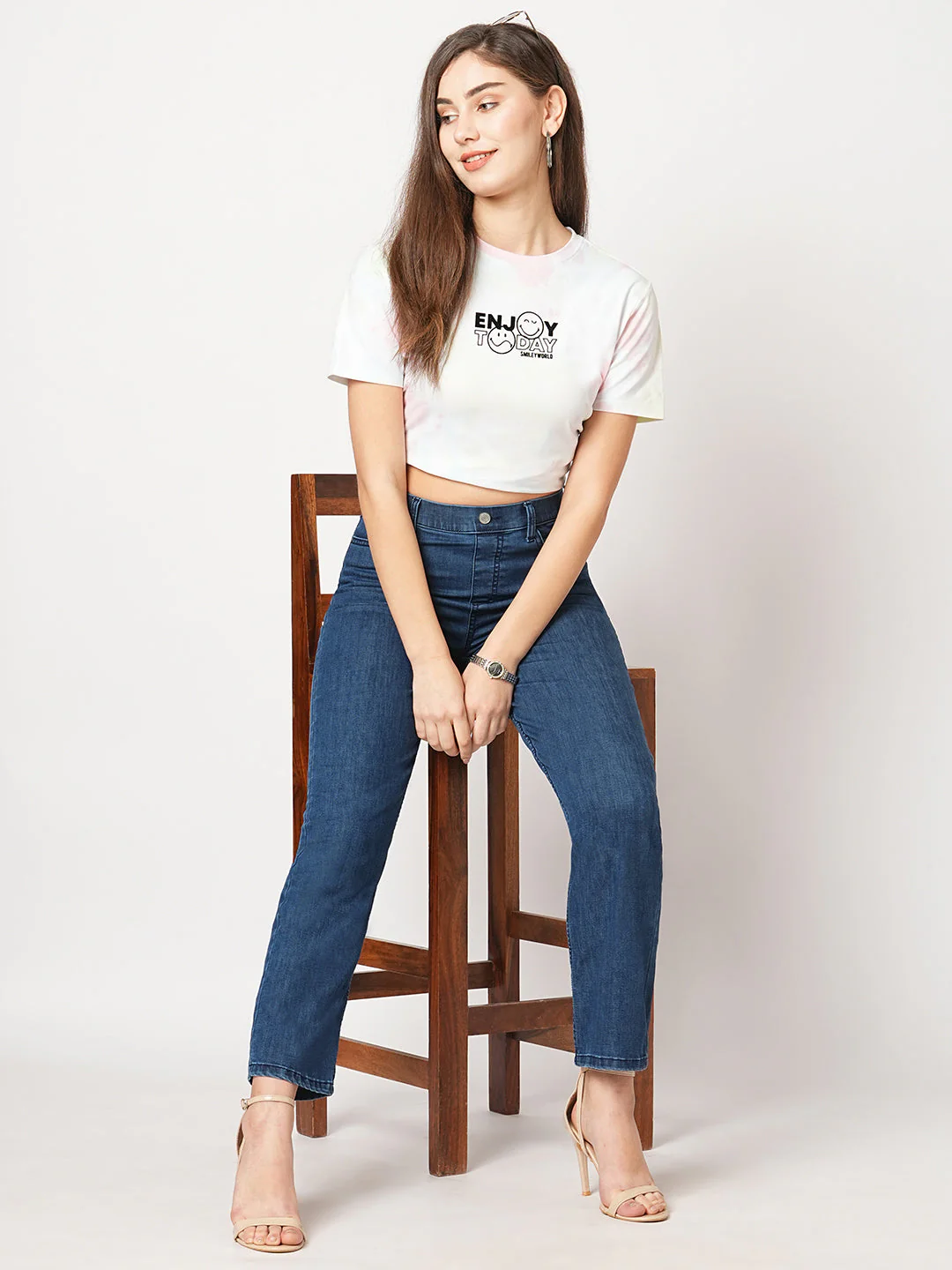 Women High-Rise Straight Treggings - Image 4
