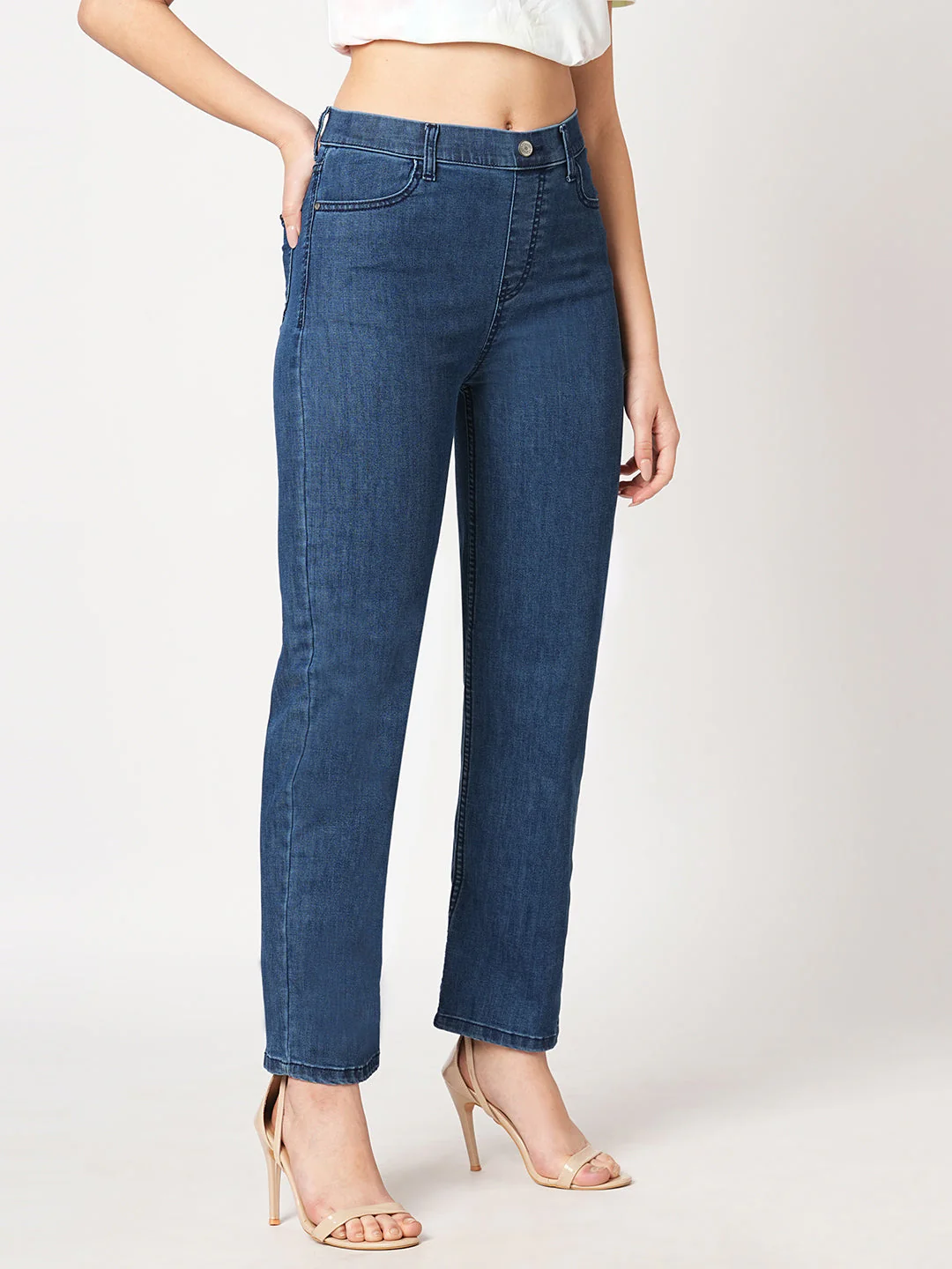 Women High-Rise Straight Treggings - Image 5