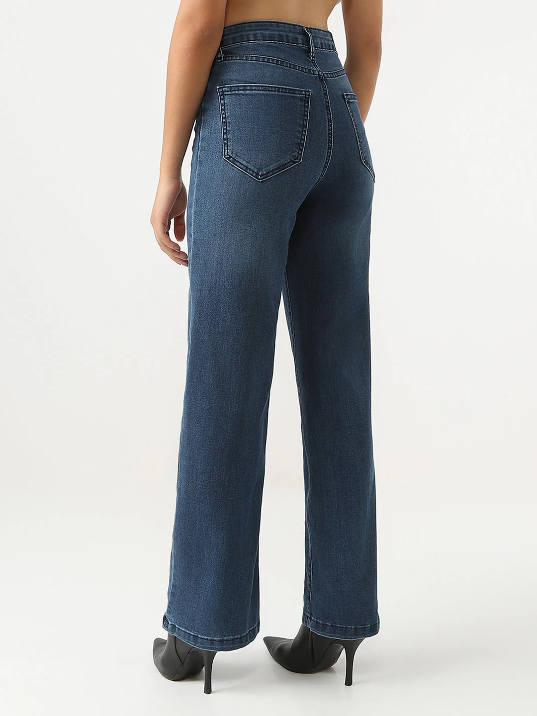 Women High-Rise Stright Fit Jeans - Image 3