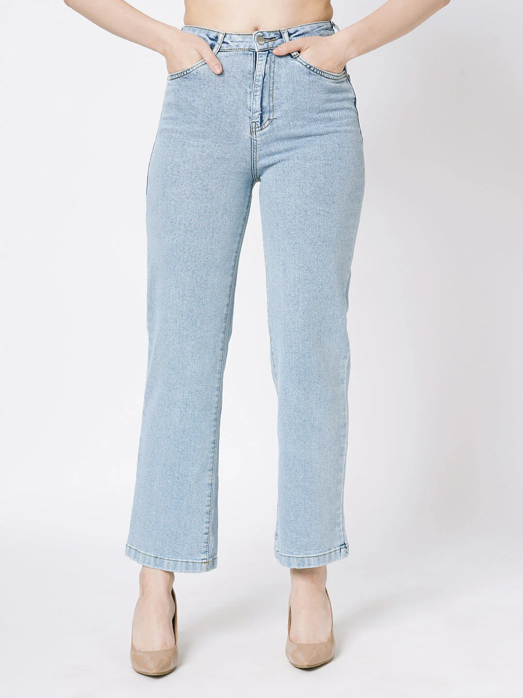 Women High-Rise Wide Leg Jeans - Image 2