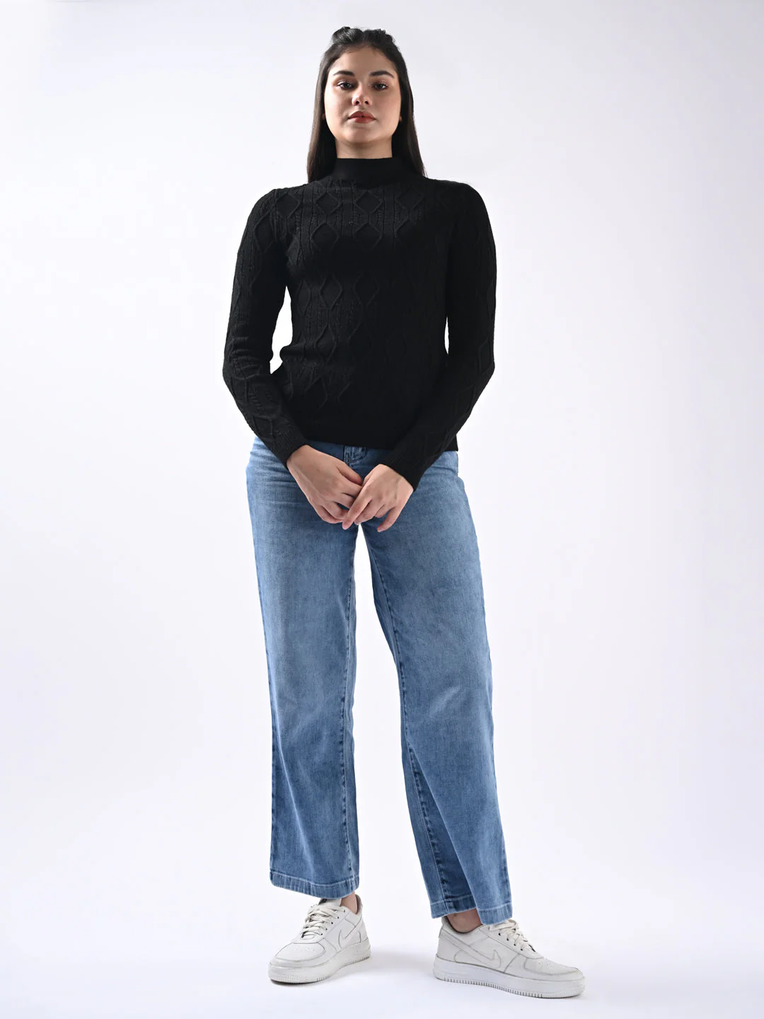 Women High-Rise Wide Leg Jeans