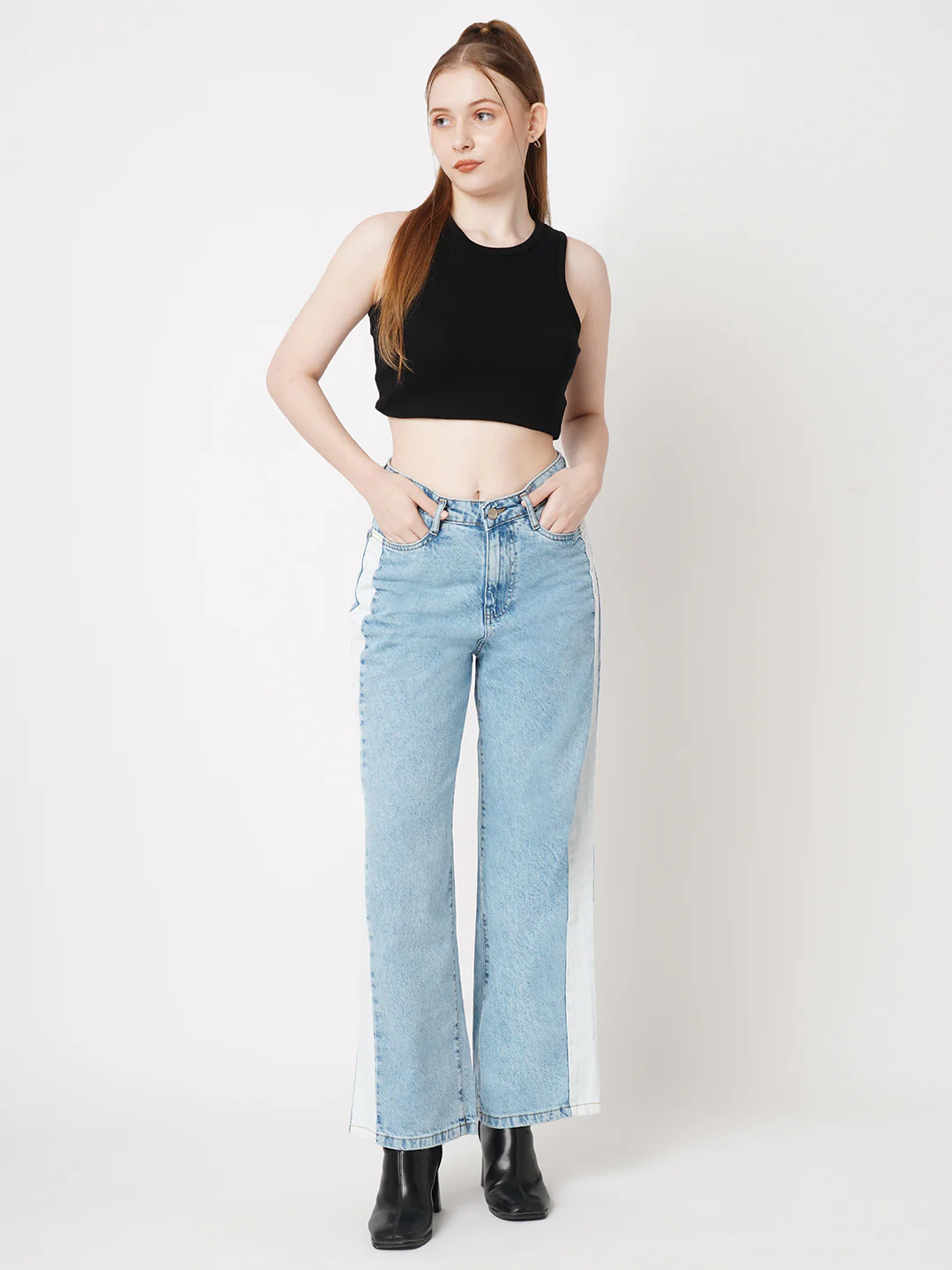 Women High-Rise Wide Leg Jeans - Image 2