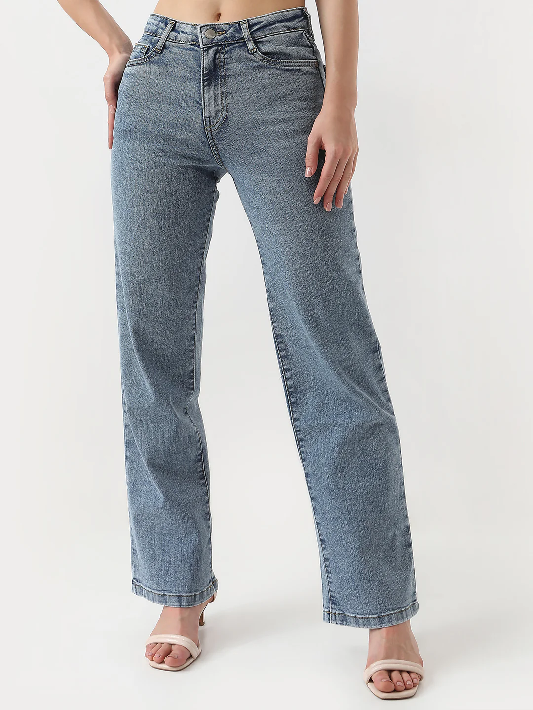 Women High-Rise Wide Leg Jeans - Image 2