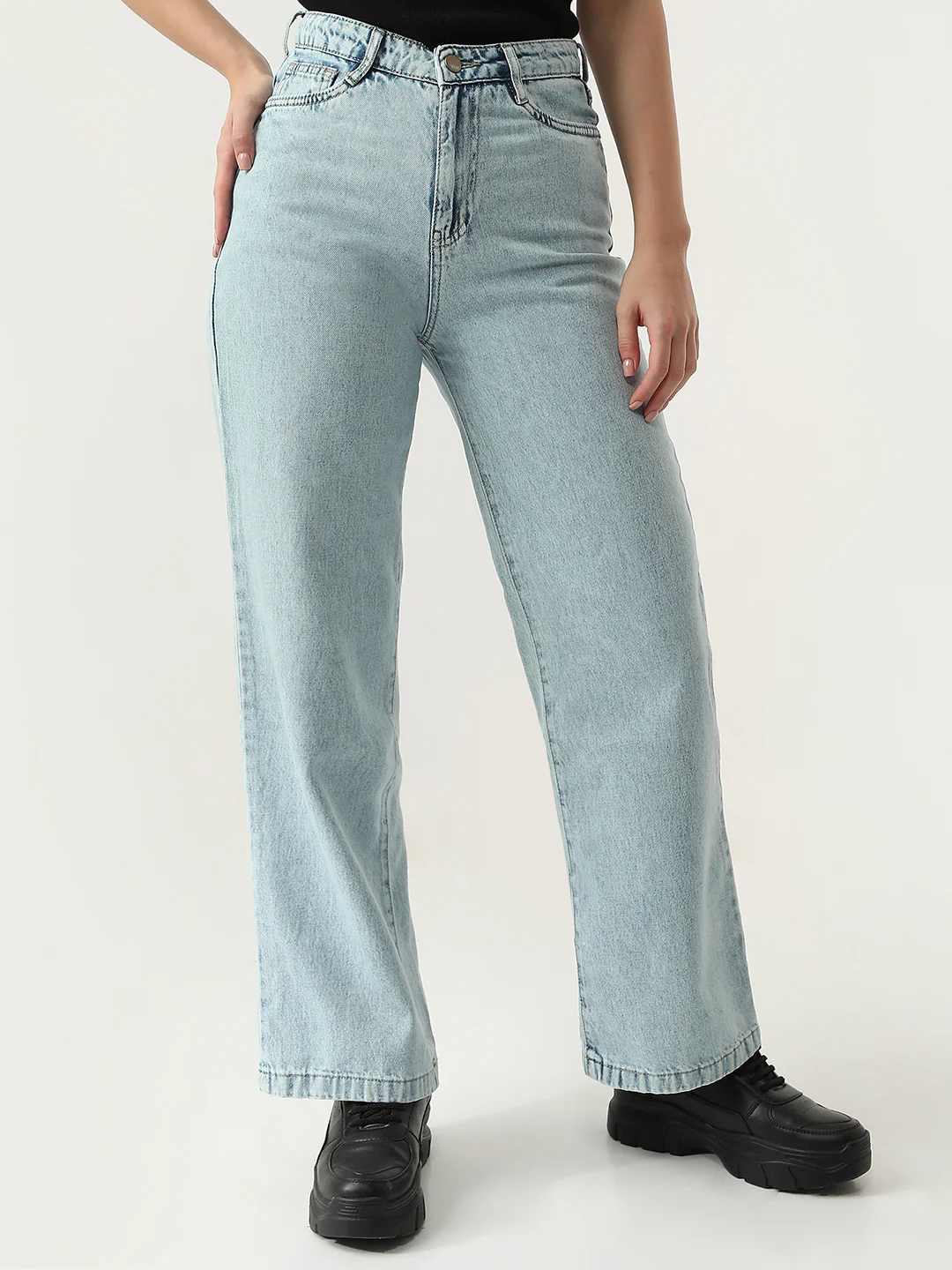 Women High-Rise Wide Leg Jeans - Image 2