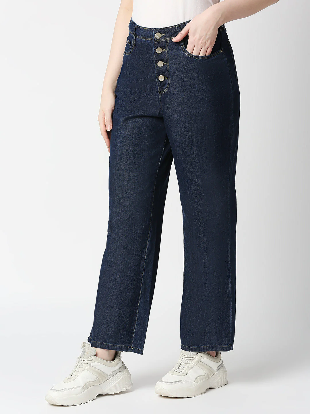 Women High-Rise Wide Leg Jeans - Image 5