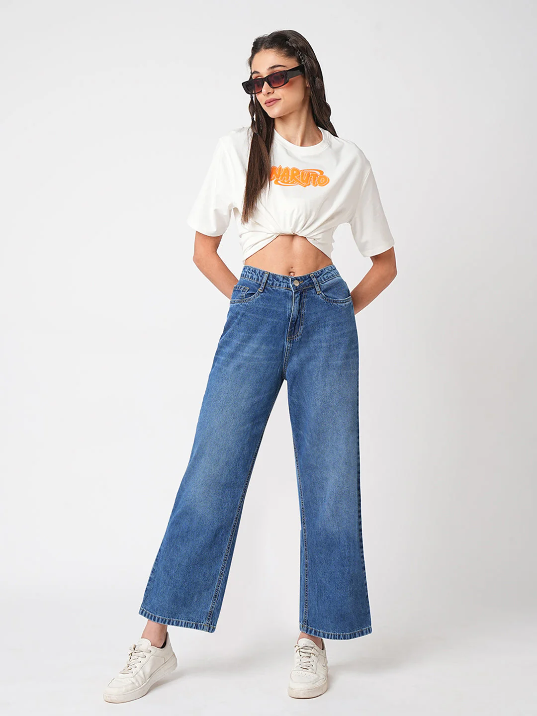 Women High-Rise Wide Leg Jeans - Image 4