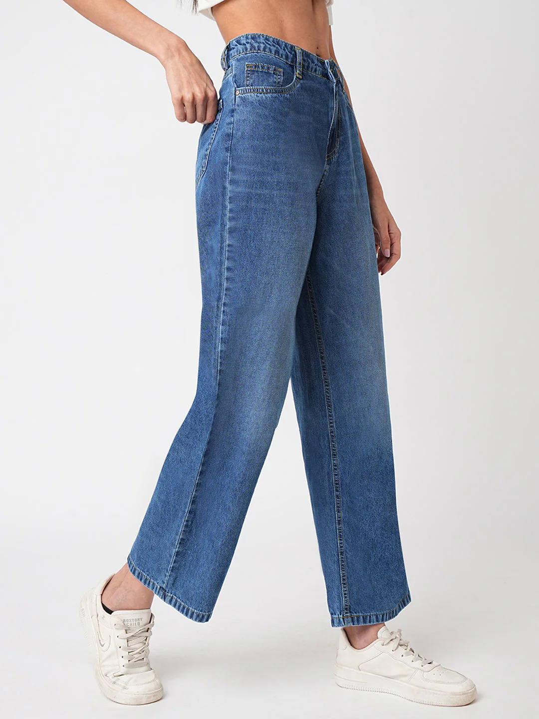 Women High-Rise Wide Leg Jeans - Image 6