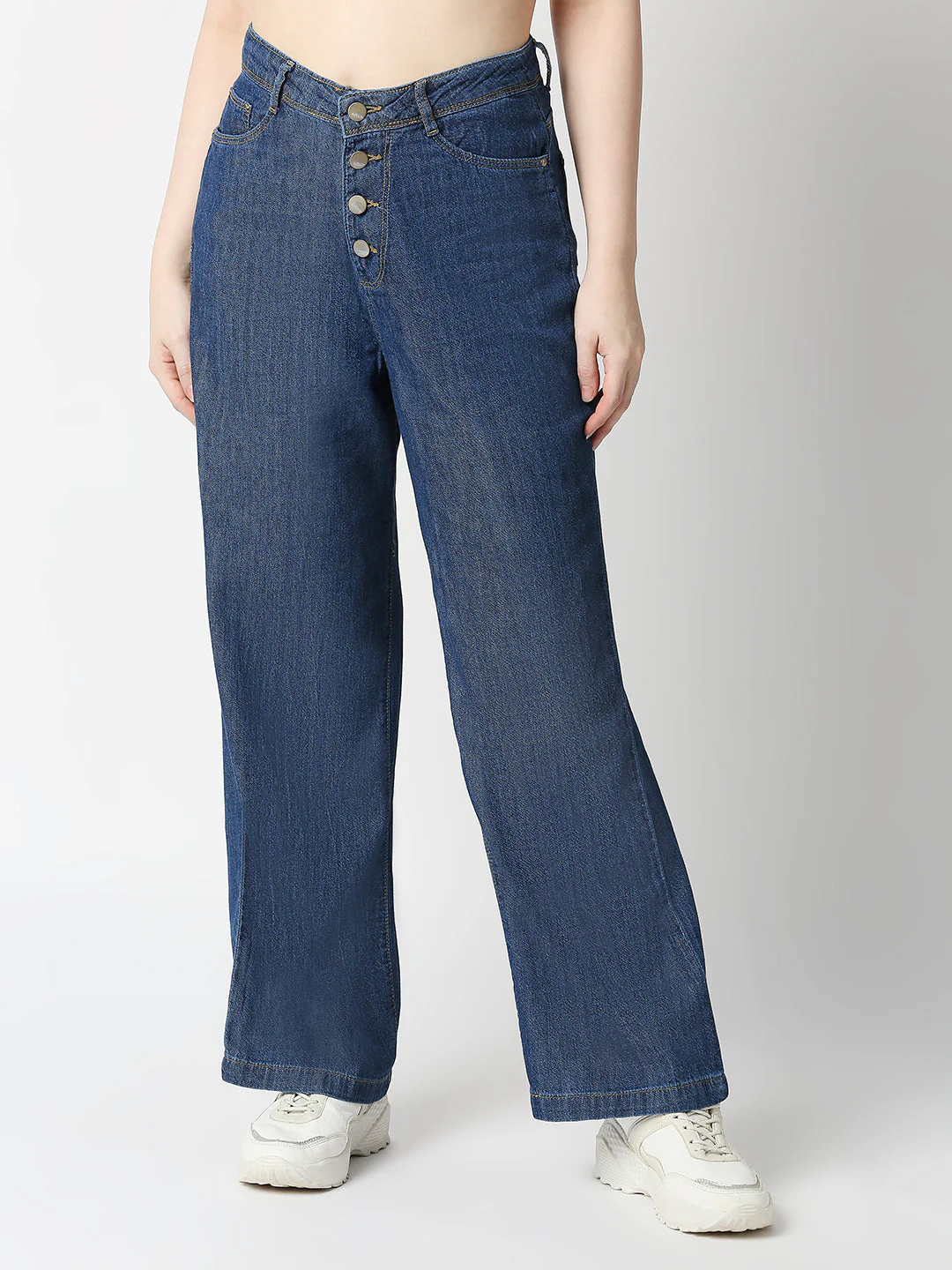 Women High-Rise Wide Leg Jeans - Image 2