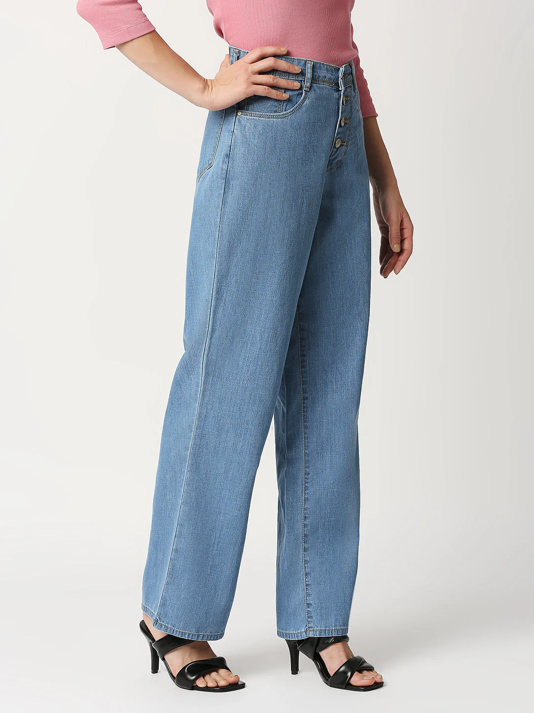 Women High-Rise Wide Leg Jeans - Image 4