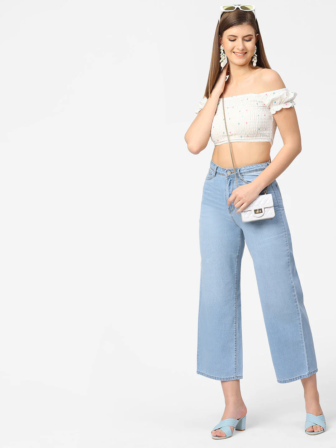 Women High-Rise Wide Leg Jeans - Image 4