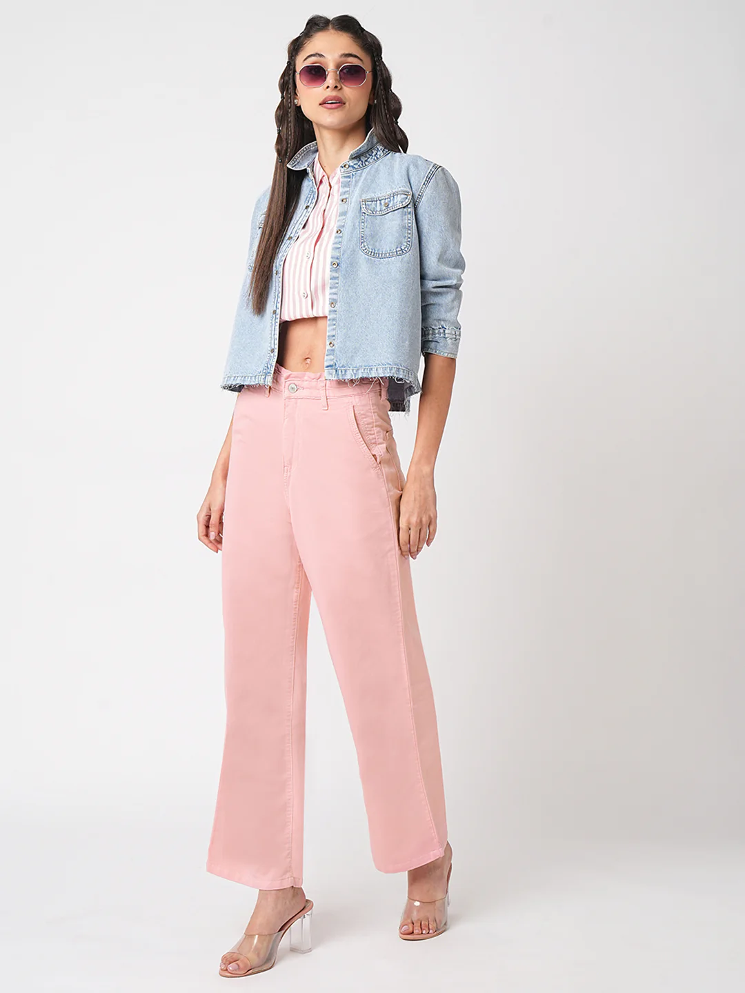 Women High-Rise Wide Leg Jeans - Image 2