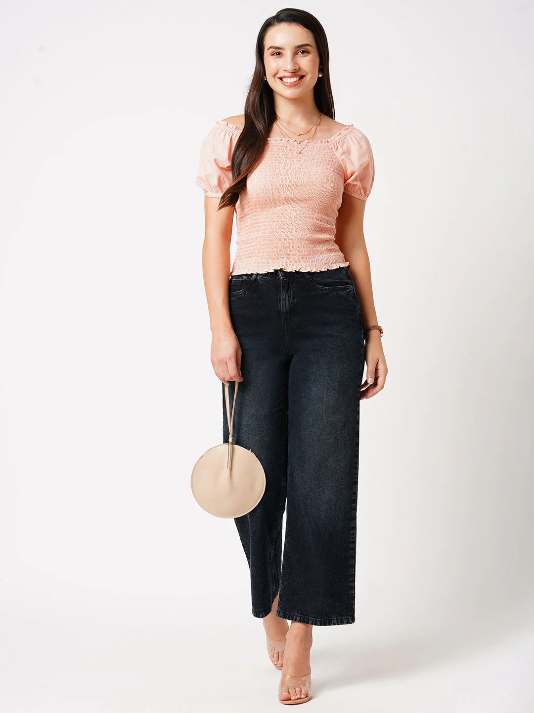 Women High-Rise Wide Leg Jeans - Image 2