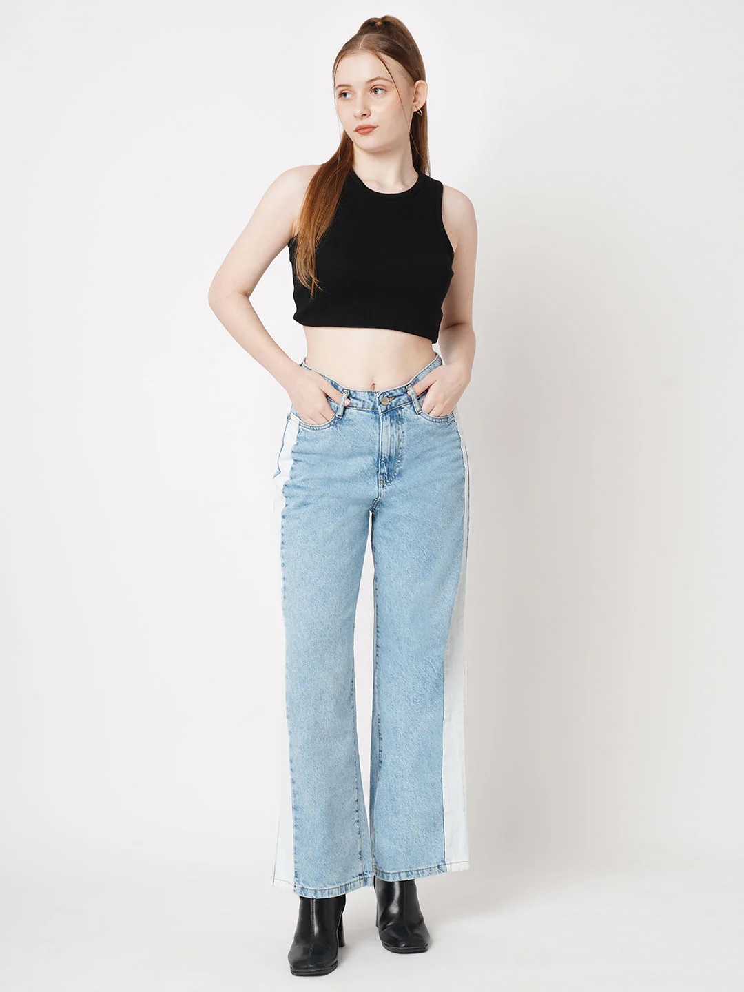 Women High-Rise Wide Leg Jeans - Image 4