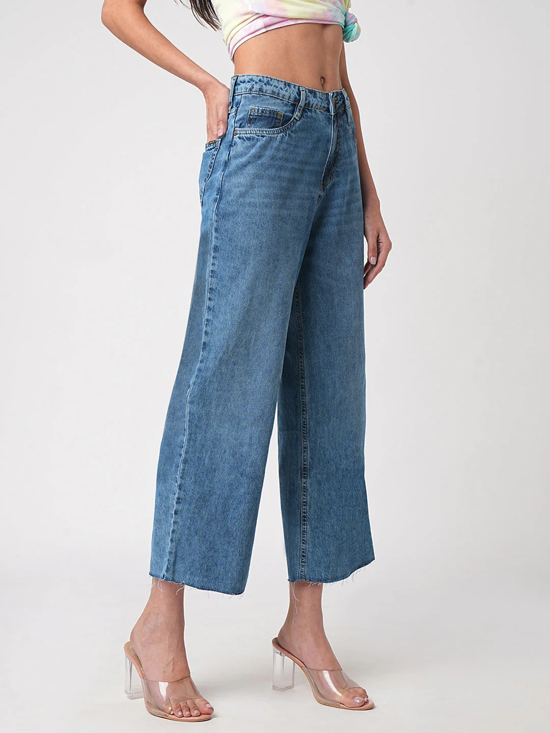 Women High-Rise Wide Leg Jeans - Image 6