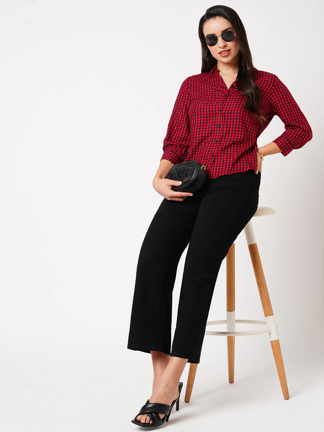 Women High-Rise Wide Leg Jeans