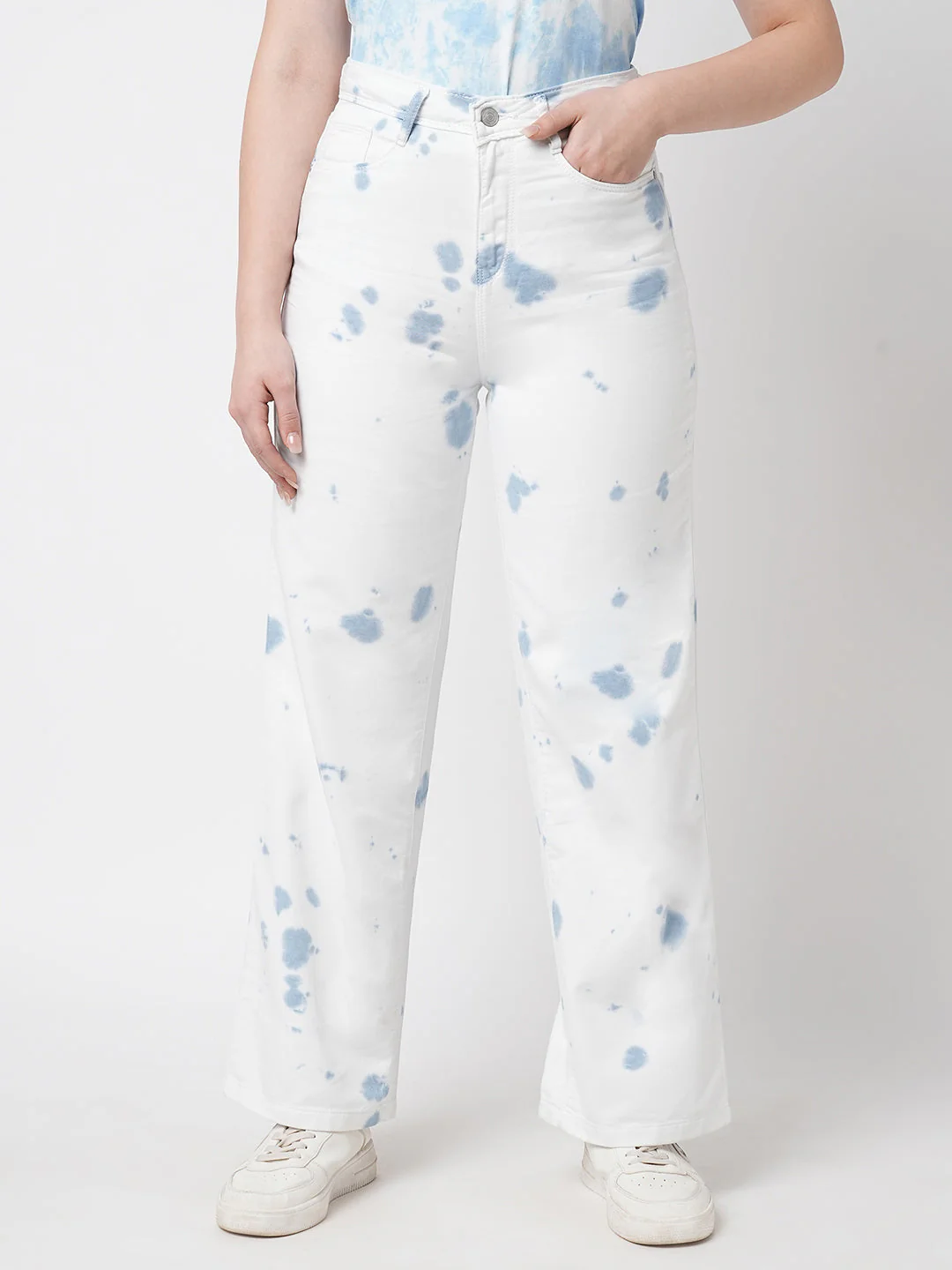 Women High-Rise Wide Leg Jeans - Image 2