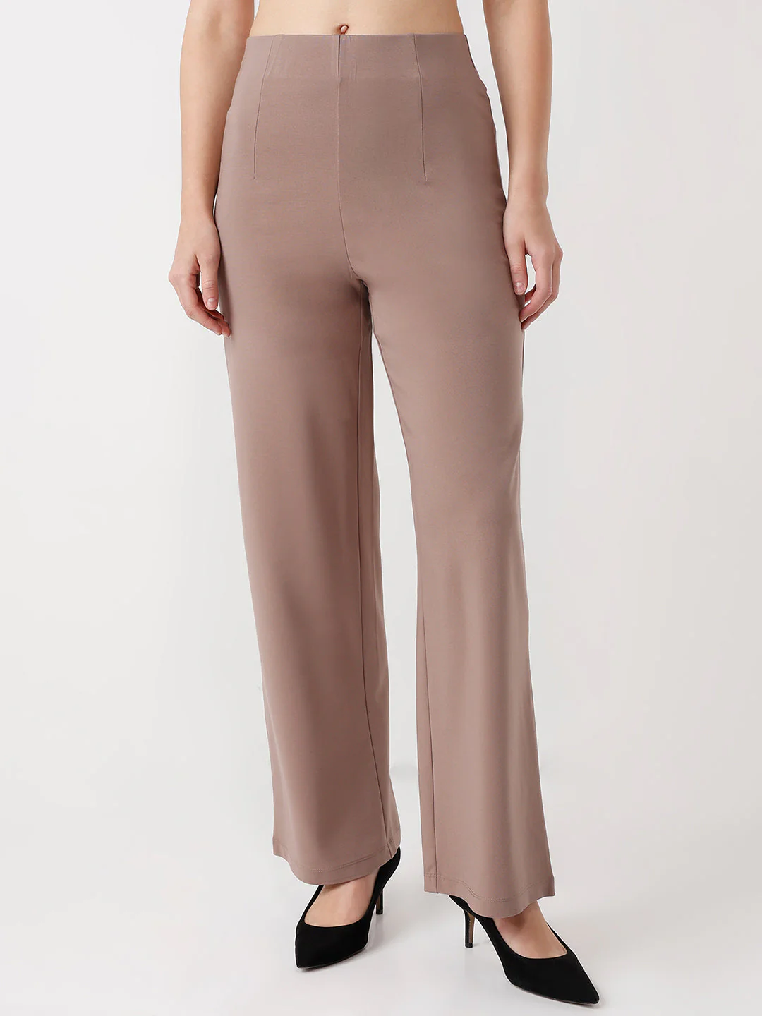 Women High-Rise Wide Leg Treggings - Image 2
