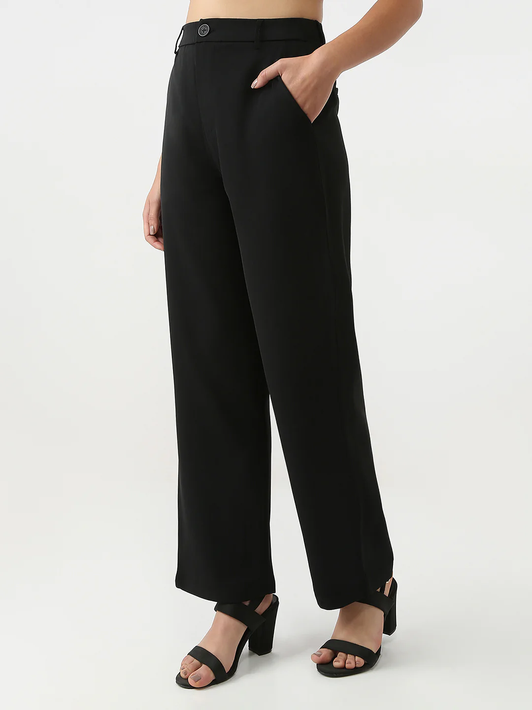 Women High-Rise Wide Leg Trousers - Image 4