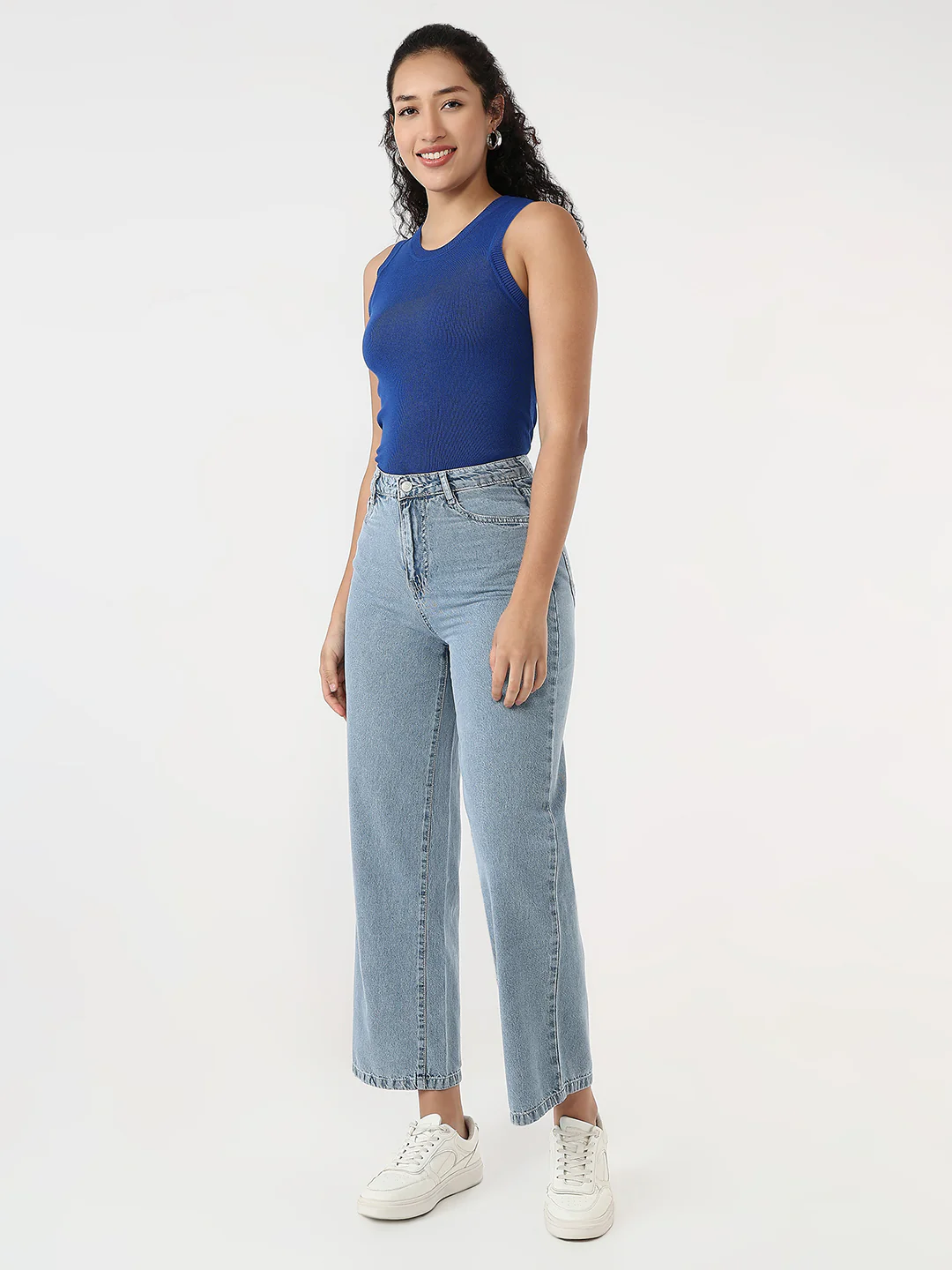 Women Ice Wide Leg Jeans - Image 4