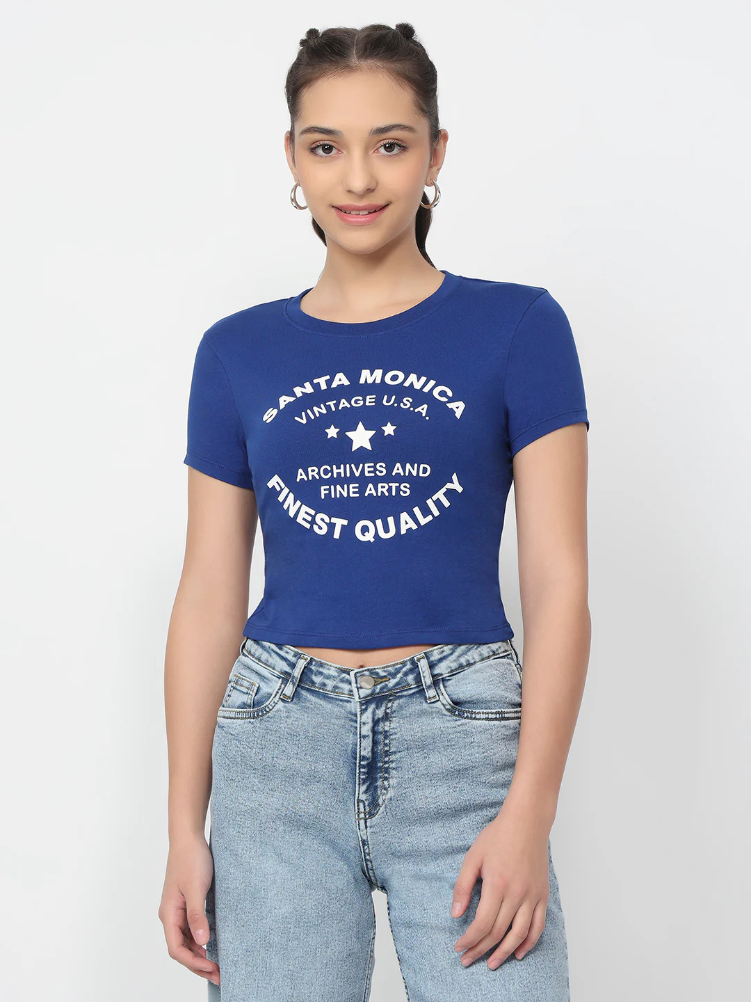 Women Indigo Genz Tees - Image 2