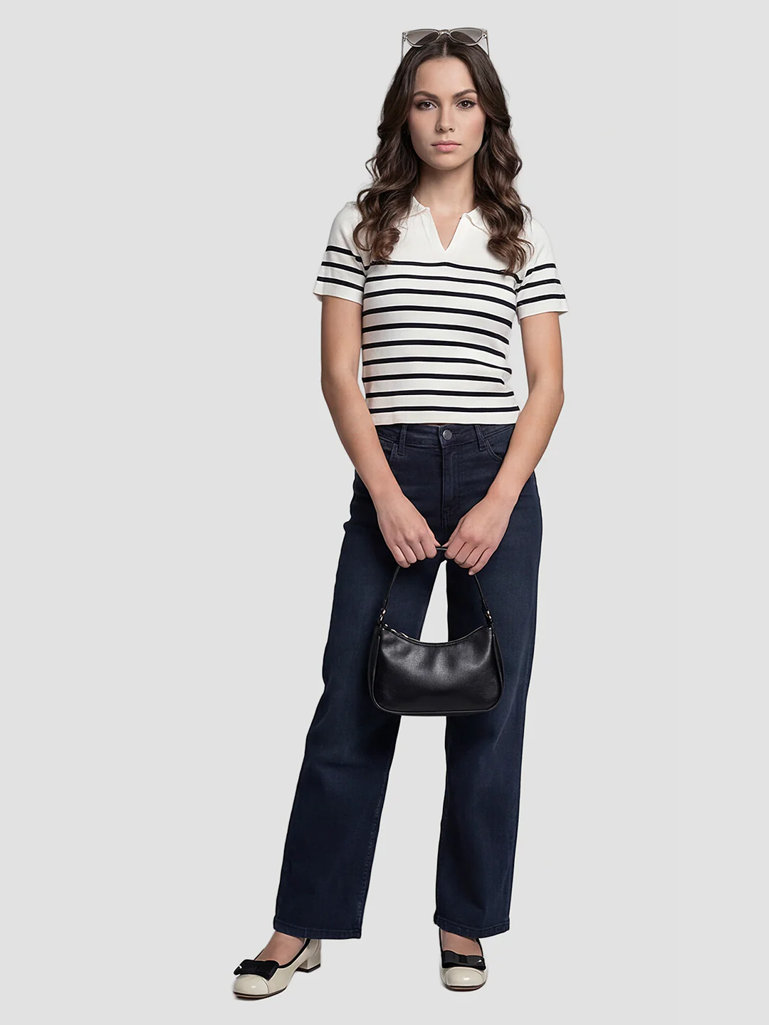 Women Indigo High-Rise Baggy Jeans
