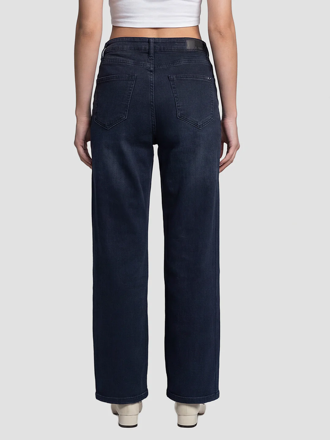 Women Indigo High-Rise Baggy Jeans - Image 3