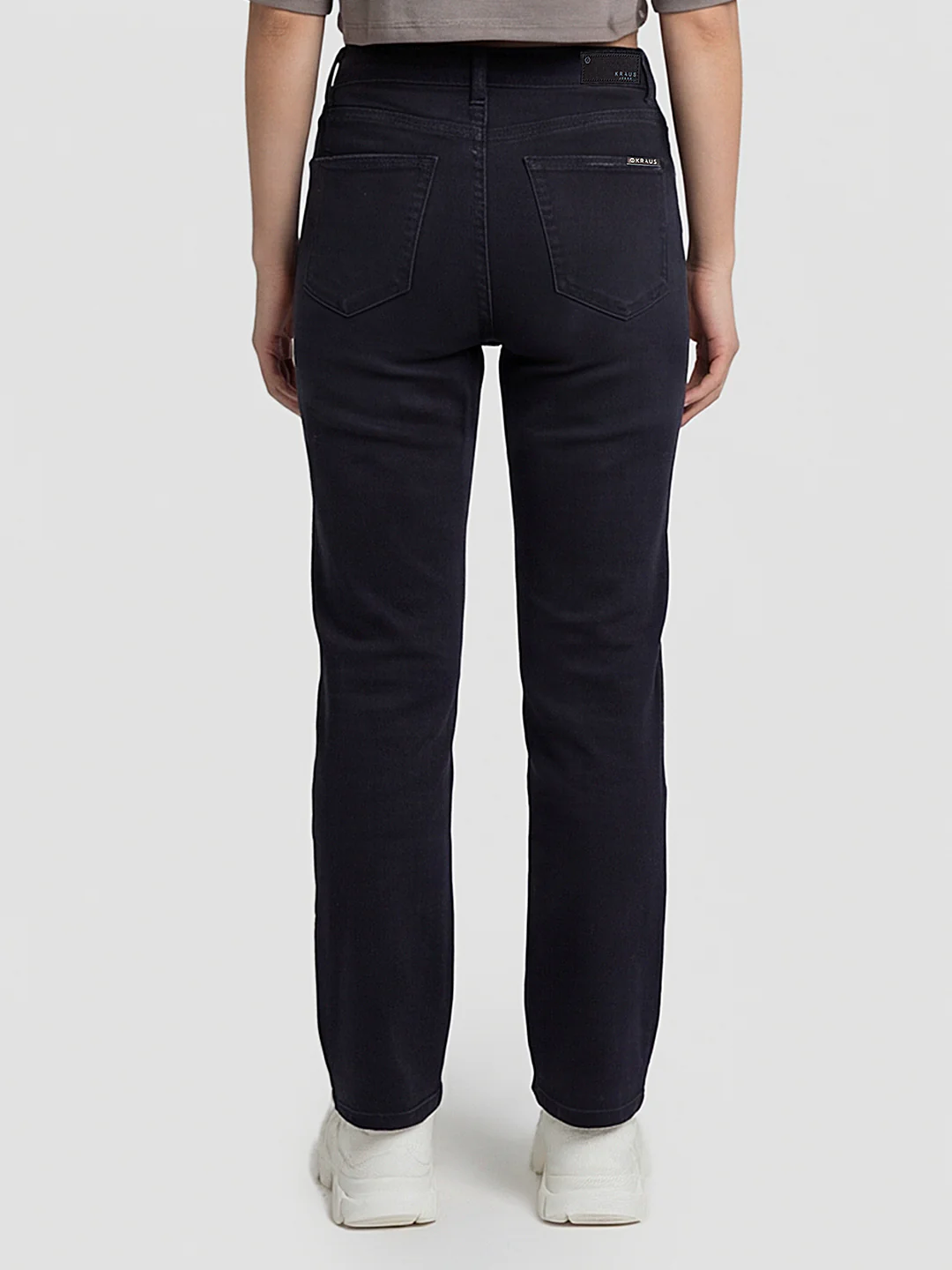 Women Indigo High-Rise Slim Straight Fit Jeans - Image 3