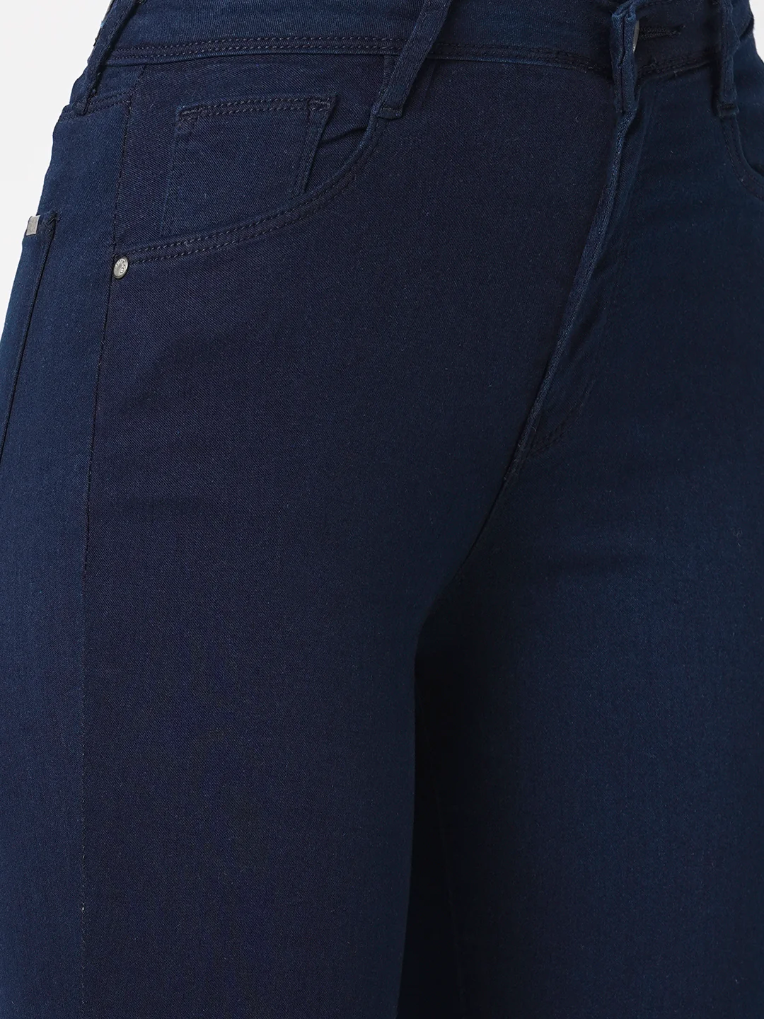 Women Ink Blue High-Rise Capri - Image 5