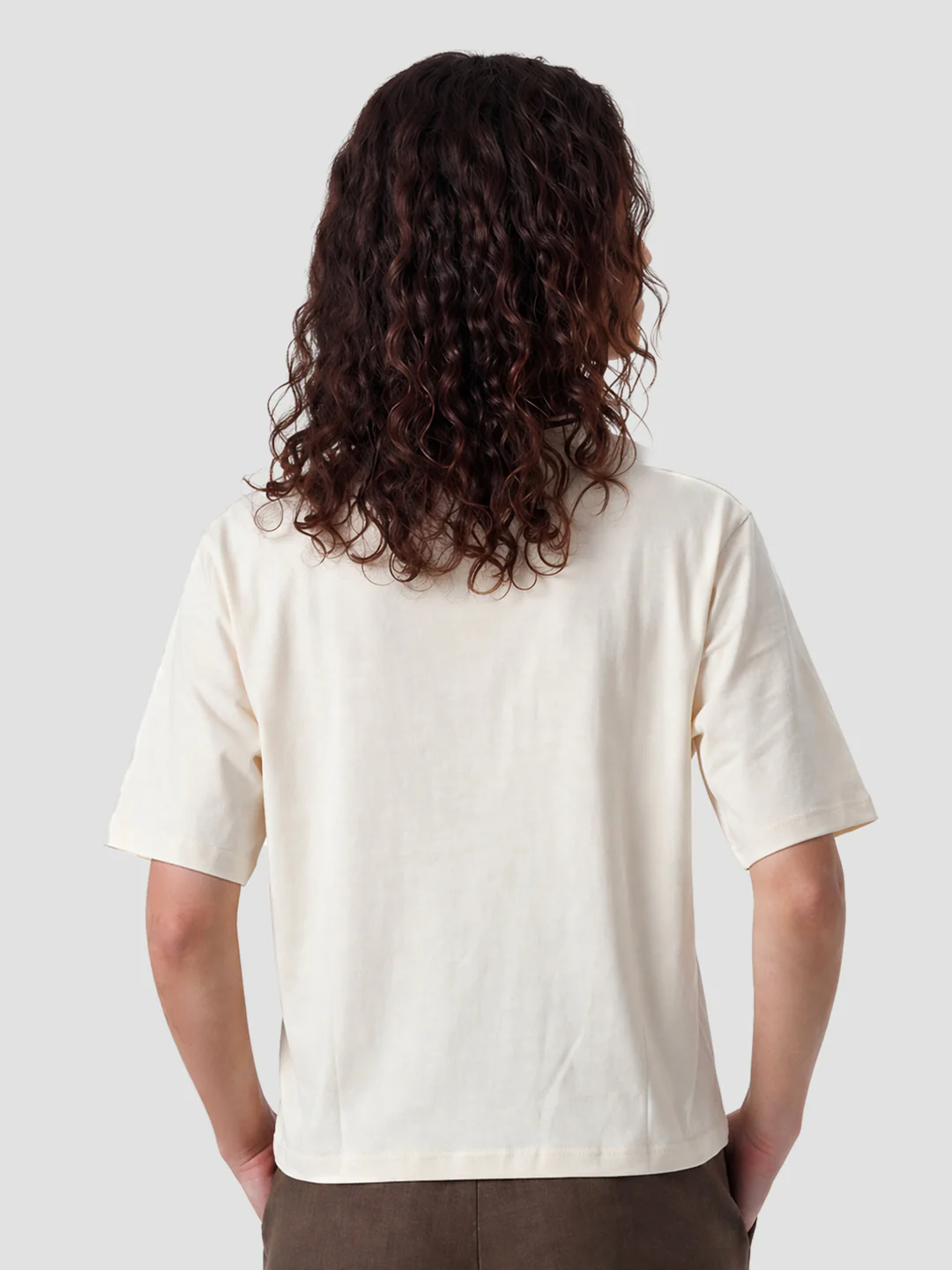 Women Ivory Crop Tees - Image 3