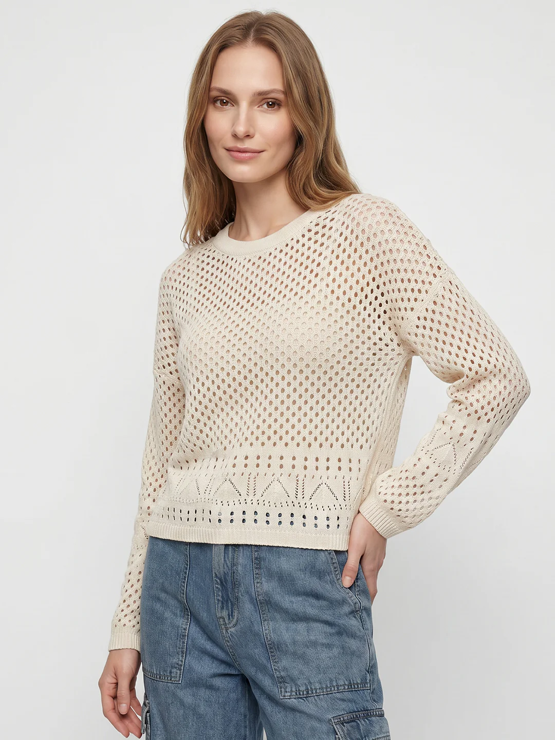 Women Ivory Ponitelle Top - Image 2