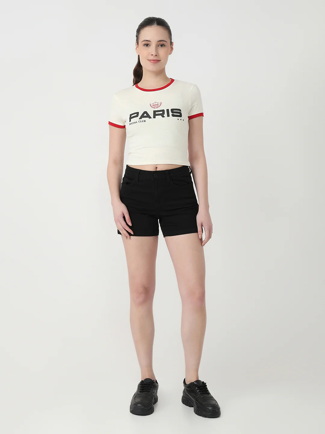 Women Ivory Slim Fit Genz Tees - Image 4