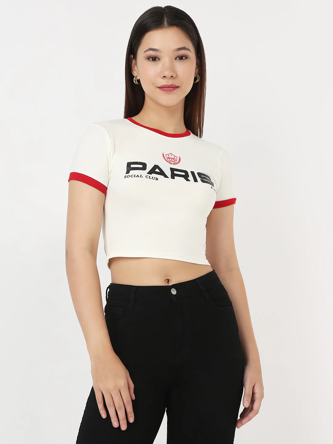 Women Ivory Slim Genz T-Shirt