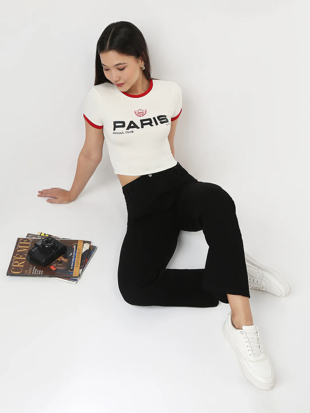 Women Ivory Slim Genz T-Shirt - Image 2