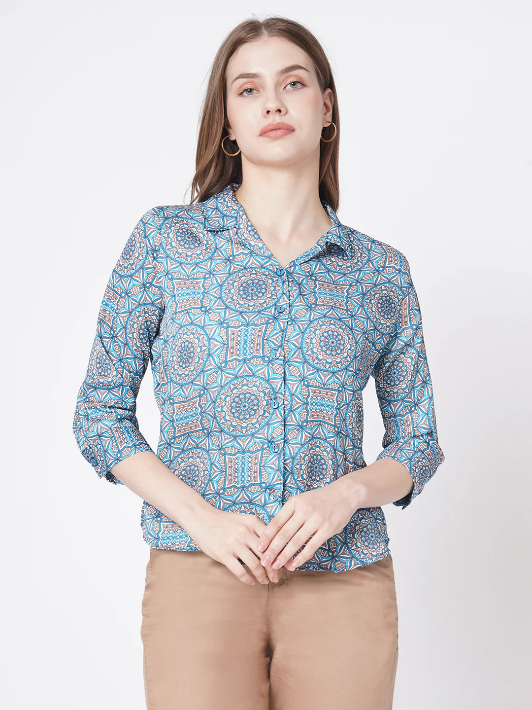 Women Kaleidoscope Printed Shirt - Image 2