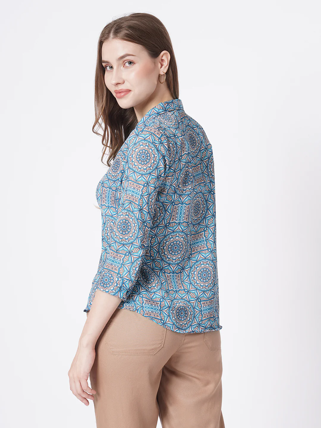Women Kaleidoscope Printed Shirt - Image 3