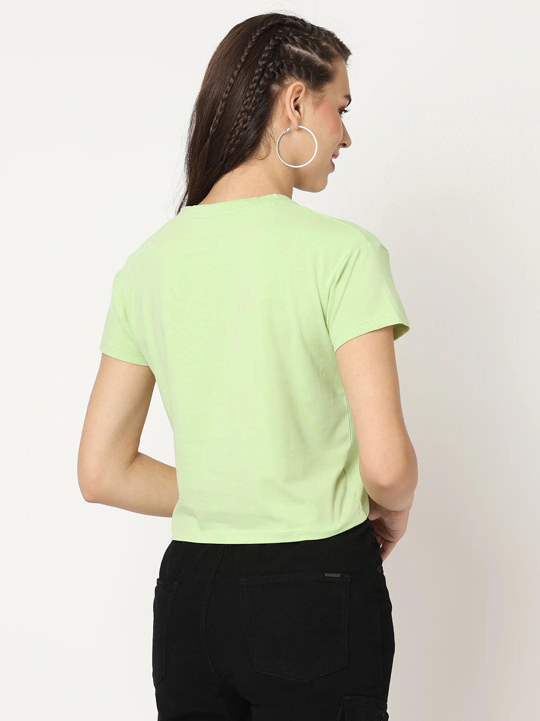 Women Leafy Crop T-Shirt - Image 3