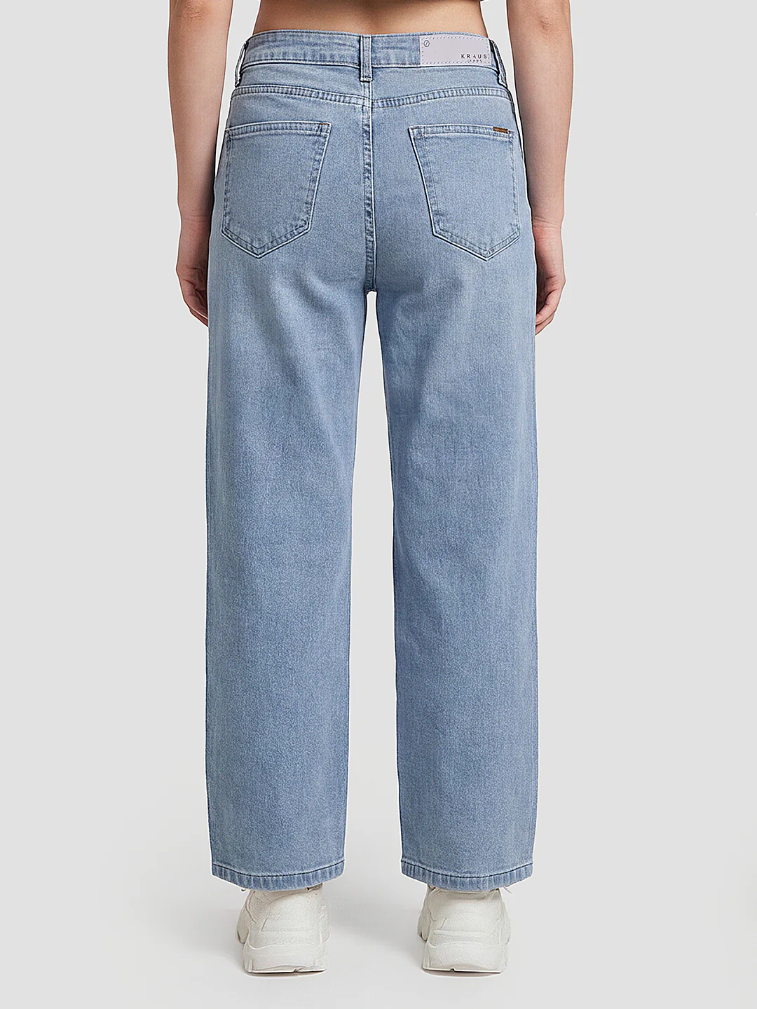 Women Light Blue Culottes - Image 3