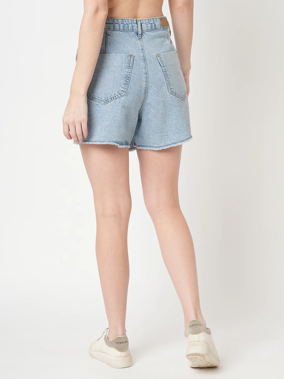 Women Light Blue Denim Skort/Skirt - Image 5