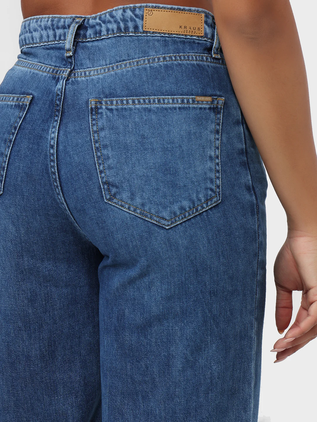 Women Light Blue High-Rise Culottes - Image 7